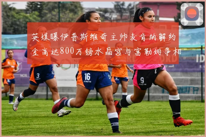 英媒曝伊普斯维奇主帅麦肯纳解约金高达800万镑水晶宫与富勒姆争相追逐